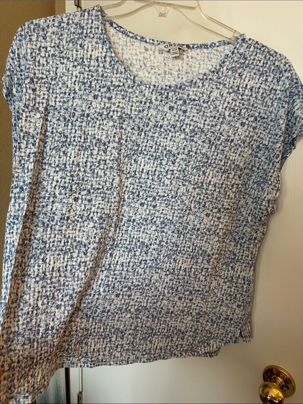 Orvis Blue & White Speckled Short-Sleeve Tee